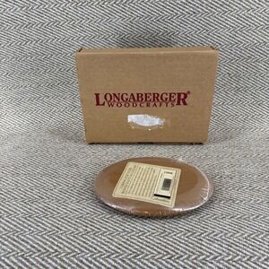 Longaberger HORIZON of HOPE Warm Brown Wood Oval Lid NEW Sealed 50009